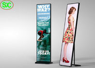 Plancher tenant l'affichage P2.5 HD ultra mince d'affiche de Digital LED pour la publicité